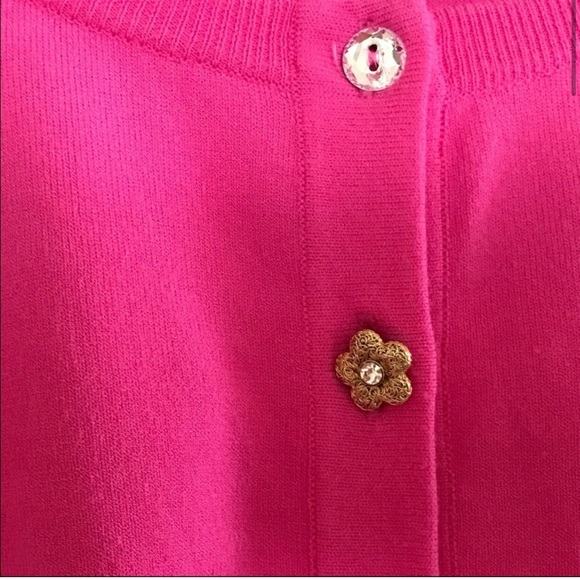 NWOT VDP vintage Pink cardigan sweater - Picture 4 of 9